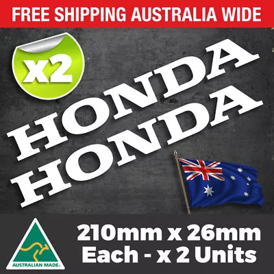 2 X HONDA Motorcycle Word Sticker Logo Vinyl Decal Sticker JDM CBR 250 400 600 • $6.70