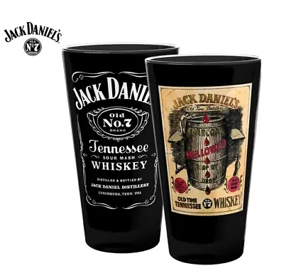 NEW Jack Daniels Heritage Coloured Conical Glasses Set 2 Kitchen Entertainment • $29.99