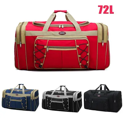 72L Large Duffle Bag Travel Luggage Sport Handbag Waterproof Tote For Men Women • $21.49