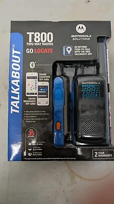 NEW Motorola Talkabout T800 Two-Way Radios - Blue/Black - Up To 35 Miles Range • $139