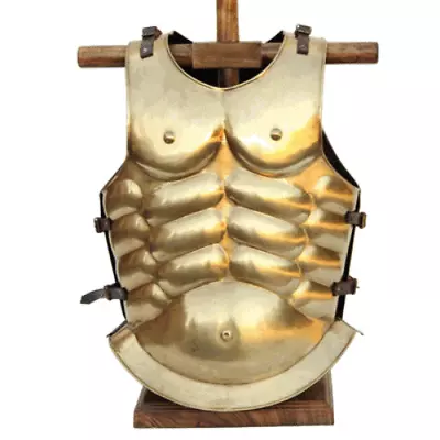 Medieval Knight Gold Muscle Armor Cuirass Gladiator Breastplate Ancient Greek • $137.72