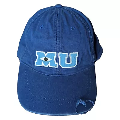 Disney Pixar Monsters University MU Hat Distressed Logo Baseball Cap Adult • $19.99