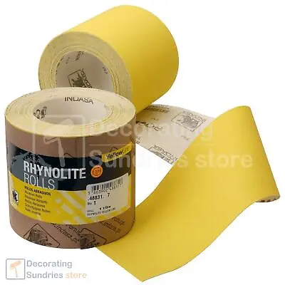 Indasa Rhynolite Yellowline Aluminium Oxide Paper Abrasive Roll 115mm X 5m • £7.30