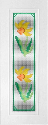 £5.95 • Buy Count Cross Stitch Bookmark  Daffodils ,  White Bookmark Included