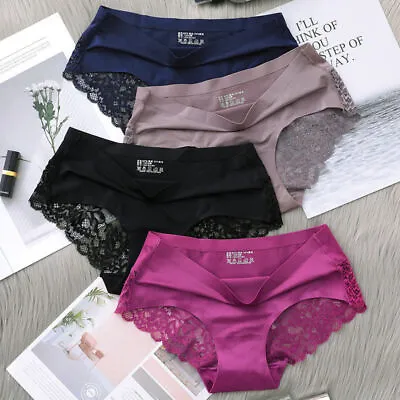 Women Sexy Lace Panties Knickers Lingerie Seamless Underwear Cotton Panties US • $2.99