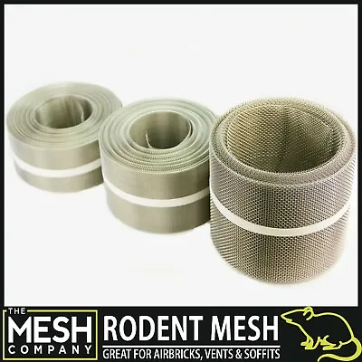 £24.49 • Buy Stainless Steel Rat Rodent Mesh (16 LPI X 0.4mm Wire = 1mm Hole) Rolls & Sheets