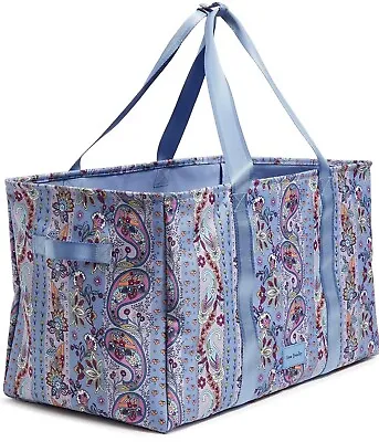 Vera Bradley LightenUp Ovrsized Car Tote Provence Paisley Stripe Collapsible NEW • $55