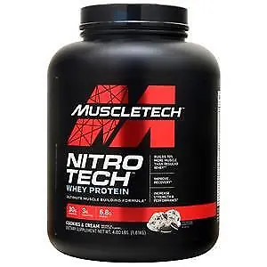 $51.75 • Buy Muscletech Nitro Tech Whey Protein Cookies & Cream 4 Lbs