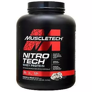 Muscletech Nitro Tech Whey Protein Cookies & Cream 4 Lbs • $51.75