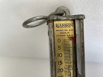 Vintage Hanson No. 895 Hanging Scale-50 Lbs. With Hook • $13.99