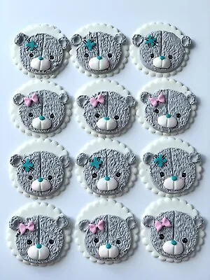£37.99 • Buy Teddy Bear Me To You Edible Handmade Birthday Christening 12 Cupcakes Topper