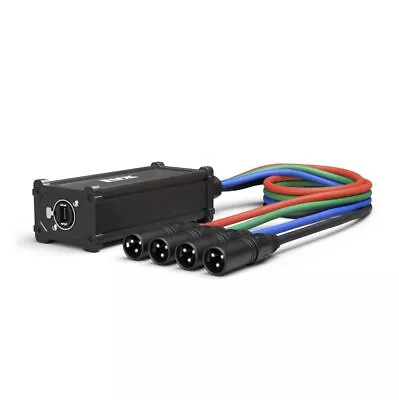 XLR Audio And Lighting Snake 4 Channel 3 Pin Multi Network Breakout For Stage... • $55.30