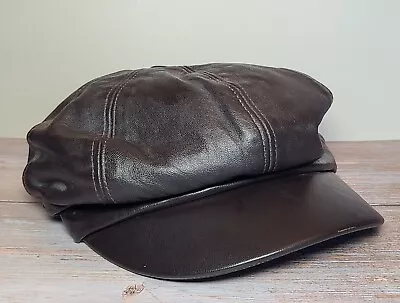 Kangol Authentic Brown Leather Spitfire Cap Hat Size Small NWT ***PLEASE READ*** • $24.99