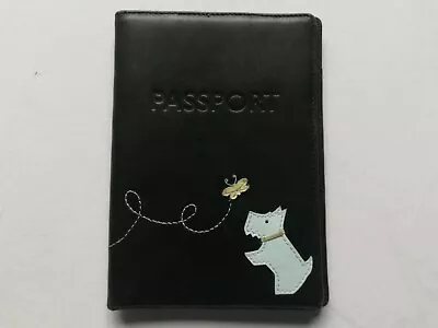 £18 • Buy Womans Radley Passport Holder Wallet Scottie Dog Black Leather