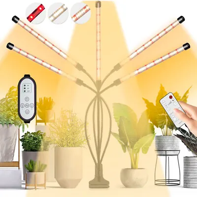 £15.23 • Buy 49-245 LED Grow Light Full Spectrum Veg Indoor Clip Plant Lamp Timer Waterproof