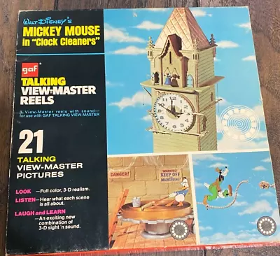 Complete Set Of Talking View Master Reels MICKEY MOUSE In Clock Cleaners  1967 • $19.99