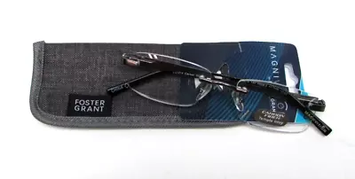 MAGNIVISION Carbon Fiber Temple Inlay Reading Glasses CARBON GUN -CHOOSE DIOPTER • $17.99