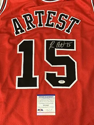 Ron Artest Autographed/Signed Jersey COA Chicago Bulls Metta World Peace • $118.75