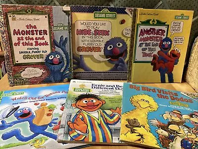 Vintage 1976 Sesame Street Hide & Seek Grover Book- Book Lot • $10