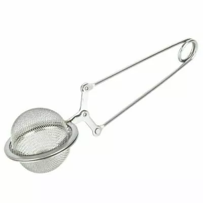 $9.78 • Buy Stainless Steel Spoon Tea Leaves Herb Mesh Ball Infuser Filter Squeeze Strainer