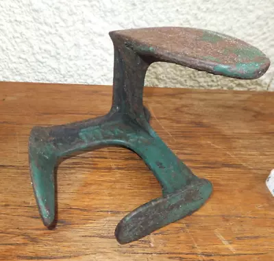 Vintage Shoe Last Cobbler Anvil Cast Iron Stamped Titan Door Stop • £15.50