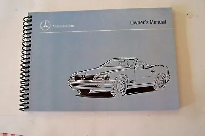 1994 1995 1996 Mercedes Sl600 Sl500 Sl320  Owners Manual Parts W129 New Reprint • $82.99