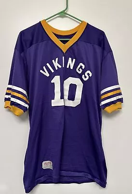 Minnesota Vikings Fran Tarkenton Purple Football Jersey Mens Size Large Rawlings • $28.88