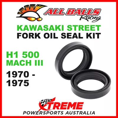 All Balls 55-109 Kawasaki H1 500 Mach III 1970-1975 Fork Oil Seal Kit 36x48x11 • $32.15