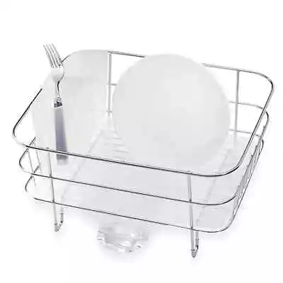 Simplehuman Dish Draining Rack Stainless Steel‼️ NEW IN BOX! • $49.99