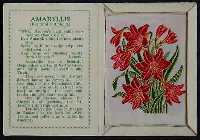 Kensitas Silk Flower (Medium) 2nd Series No 1 Amaryllis 1.785.1 • £2.60