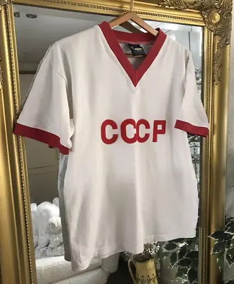 £35 • Buy Soviet Union (CCCP) 1960s Away Retro Football Shirt - TOFFS - Small - Pre-Putin