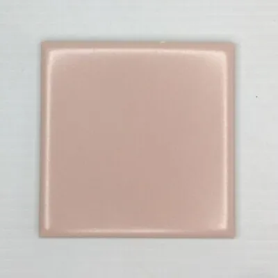 Pale Pink Matte Bathroom Tile Vintage Mosaic Ceramic Co Light Orchid 4.375  • $11.04