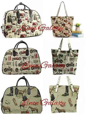 Ladies Cabin Size Trolley & Matching Shoulder Bag Holdal Travel Weekender Bags • £10.49