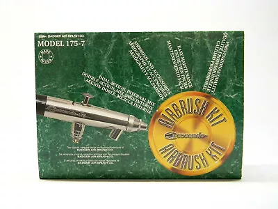 BADGER AIR-BRUSH COMPANY MODEL 175-7 CRESCENDO AIR BRUSH KIT Paint BAD1757 NEW • $141.47