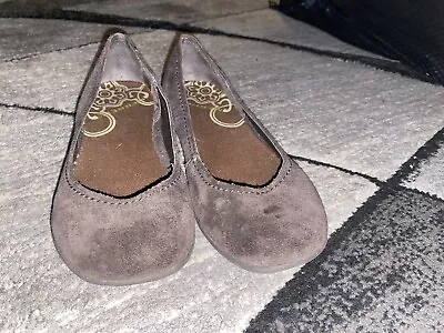 Merrell Avesso Brown Suede Ballet Flats  Women's 5 US Slip On • $26.46