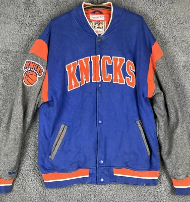 Mitchell Ness NBA Hardwood Classic Mens New York Knicks Authentic Jacket 2XL • $60.79