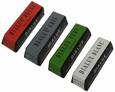 4 Pack 4 Oz Red Rouge Green Gray White Dialux Jewelry Polishing Compound Set • $26.95