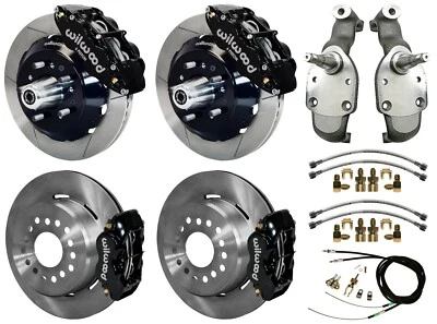 $3509.99 • Buy Wilwood Disc Brakes,13  Front & 12  Rear,2  Drop Spindles,59-64 Impala,black