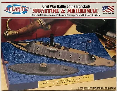 Atlantis Monitor & Merrimac Plastic Model Kit • $29.97