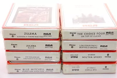 JAZZ/FUNK/DISCO/SOUL Sealed RCA 8-TRACK Lot Of 8 TYMES/CHOICE FOUR/ZULEMA/CEDAR • $9.99