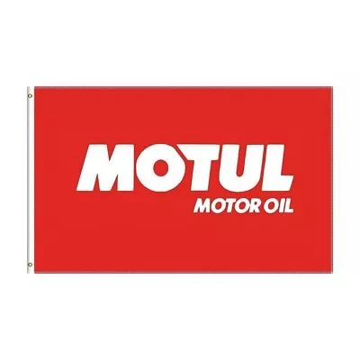 Motul Flag Flags 3x5 FT Oil Synthetic Racing Car Show Banners  Garage Wall Decor • $12.97