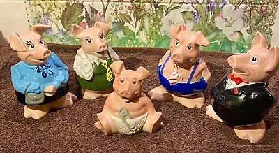 NatWest Piggy Banks Full Family Set....1980s • £60