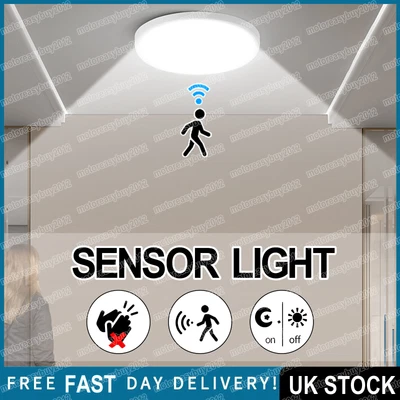 £7.52 • Buy Modern LED Ceiling Light PIR Motion Sensor Light Bathroom Kitchen Hallway Lamps