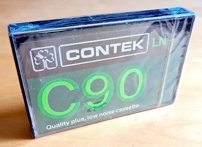 Contek Ln+ C90 Cassette Tape Vintage New Sealed • £8