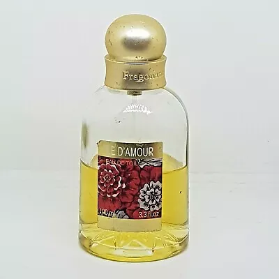 Fragonard Ile D'Amour Eau De Toilette 100 Ml 3.3 Oz Bottle NOT FULL Discontinued • $35