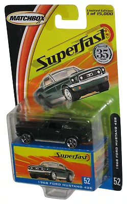 Matchbox Superfast 1968 Ford Mustang 428 Green Die-Cast Toy Car #52 • $12.44