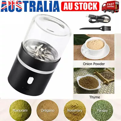 Portable Mini Electric Grinder Spice Herb Grinder Electric USB-Rechargeable AU • $28.35