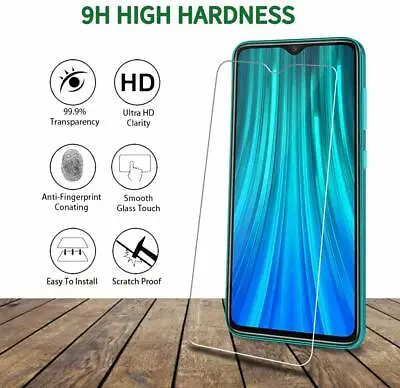 $4.95 • Buy For Xiaomi Redmi Note 8 & 8 Pro Tempered Glass LCD Screen Protector Film Guard