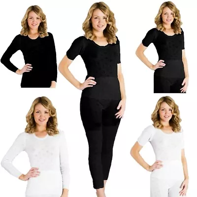 Women's Thermal Long Jane Top Bottoms Underwear Vest Comfort Trouser Winter Wear • £7.99