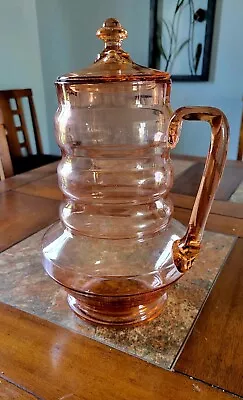 Vintage Dunbar Peachy Pink Pitcher MCM • $47.17